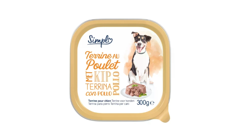 Patée pour chien au poulet